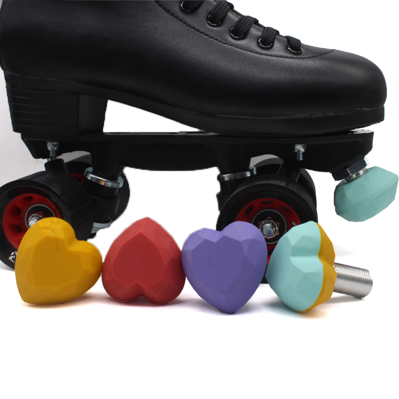 Фабрика за директни продажби персонализирани сърдечни диамантени форма регулируем пръст стоп ролков скейт чист цвят